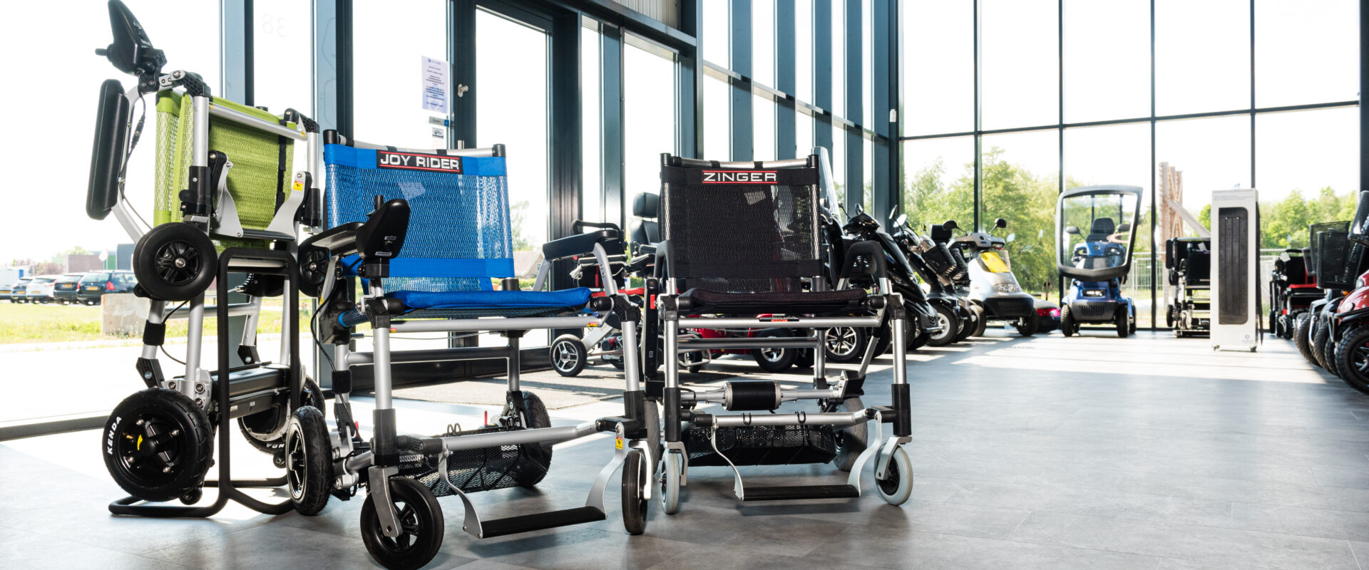 Showroom Splitrider rolstoel