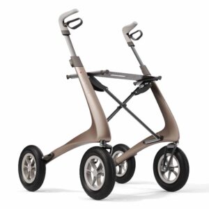 ByAcre Carbon Overland Rollator - Lichtgewicht Met Grote Luchtbanden