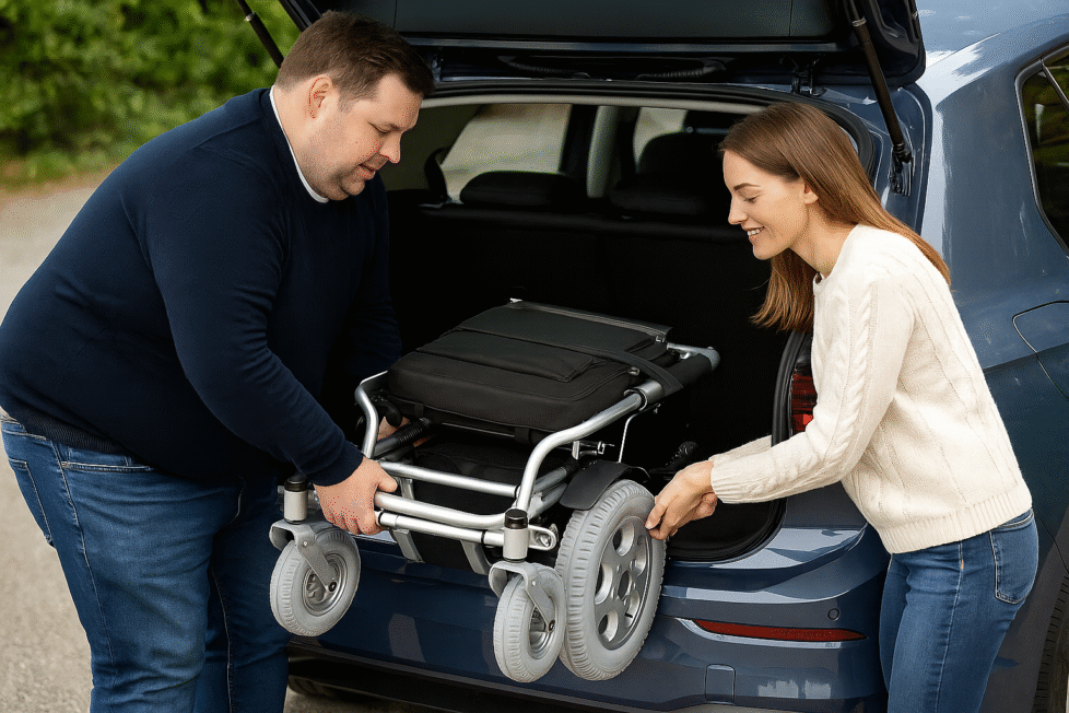 elektrische rolstoel breed voor zware mensen opvouwbaar