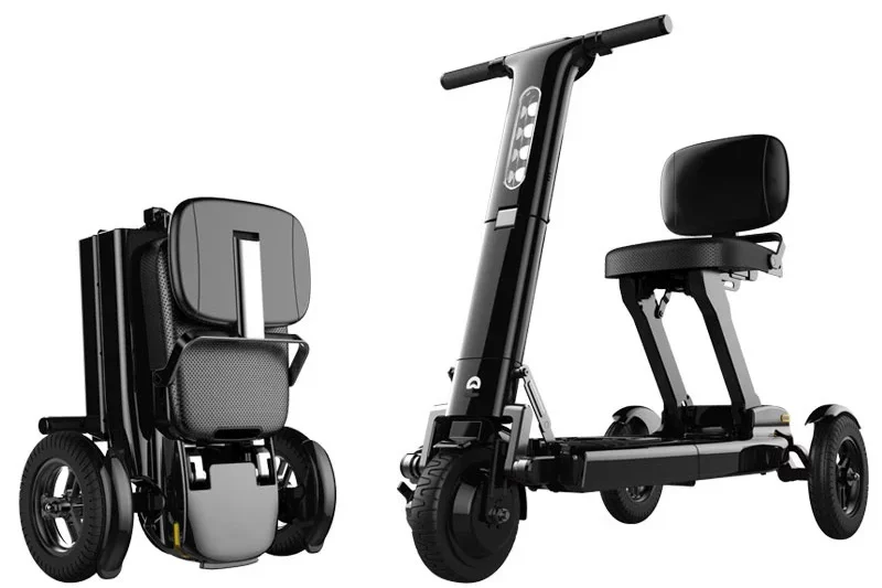 scootmobiel relync opvouwbaar tot een koffertje