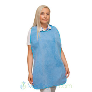 Medlogics Wasbare Slab Voor Volwassenen - Extra Lang met Drukknoop sluiting