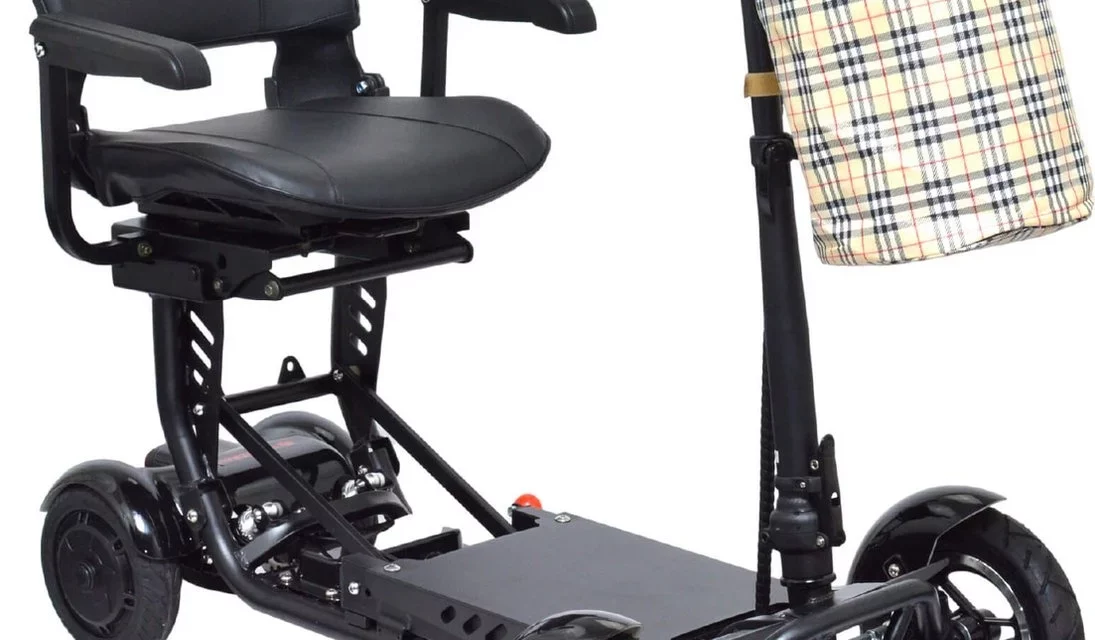 snelle opvouwbare scootmobiel 18 km/u