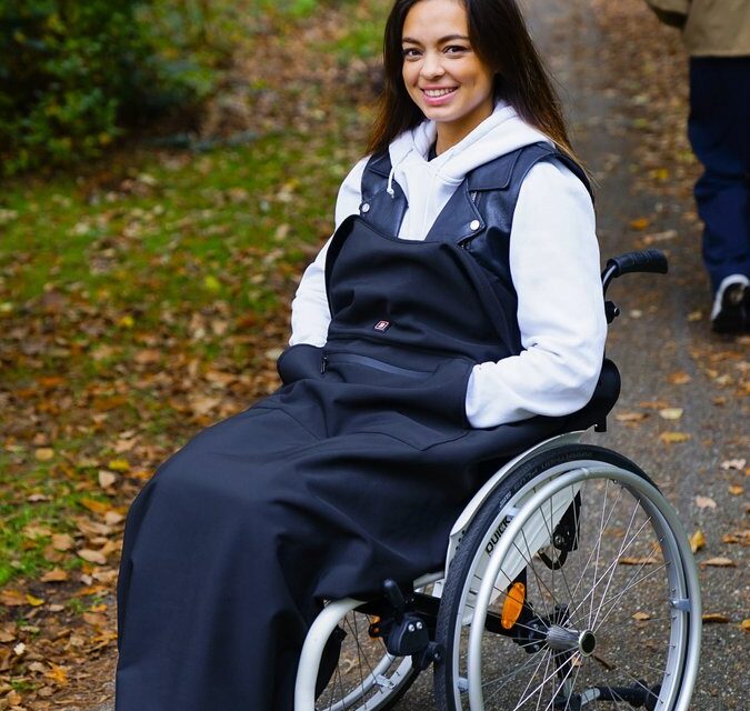 warme rolstoeldeken met accu en verwarming op 3 plekken