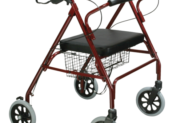 rollator extra breed oor zware mensen