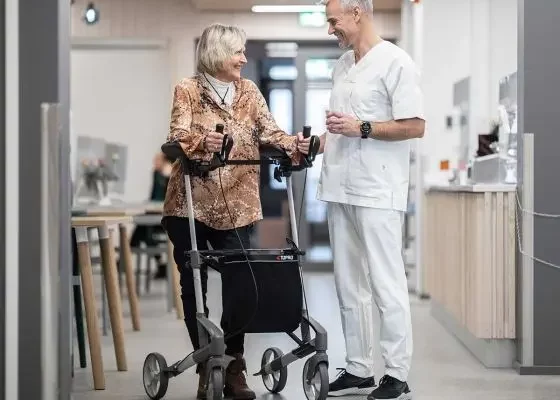 rollator met onderarmschalen