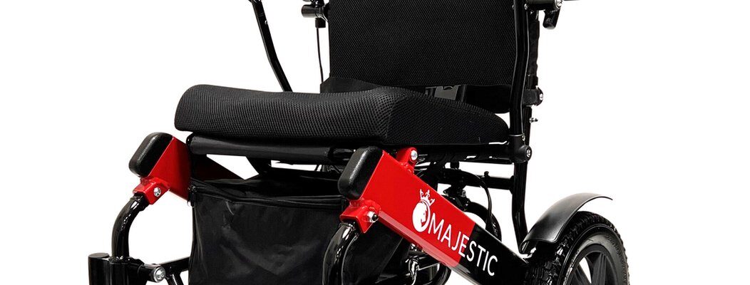 elektrische opvouwbare rolstoel met verstelbare rugleuning