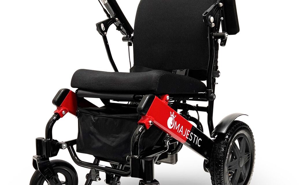 elektrische opvouwbare rolstoel met verstelbare rugleuning