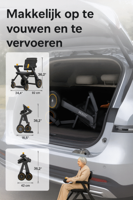 elektrische rolstoel met duwondersteuning