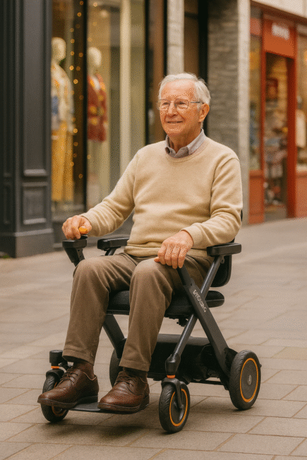 opvouwbare 3 in 1 elektrische rolstoel