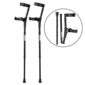 opvouwbare elleboogkruk met gesloten manchet per paar