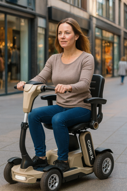 connex scootmobiel in de stad