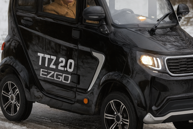 canta auto in de sneeuw